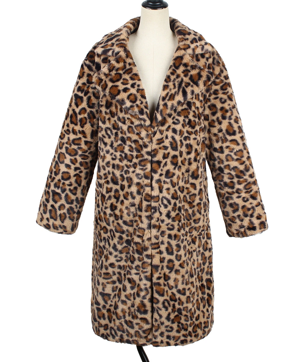 Autumn and Winter Casual Faux Fur Coat Plush Long Coat