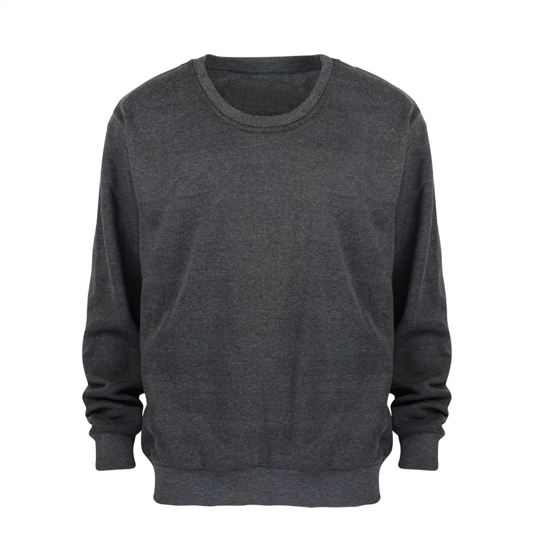 Dark Grey Color Mens Hoodie &amp; Sweatshirt Crew Neck Mens Pullover