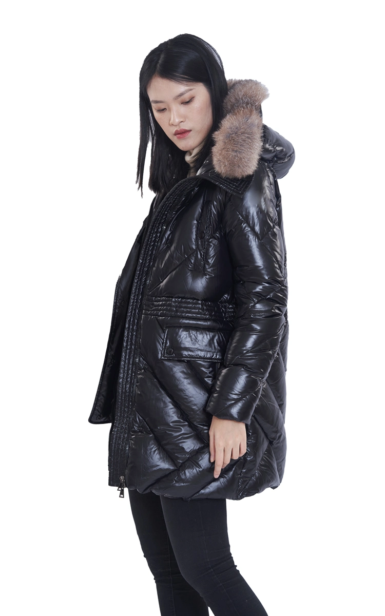 Fashion Women Down Jacket Outdoor Insulated Puffy Down Parka