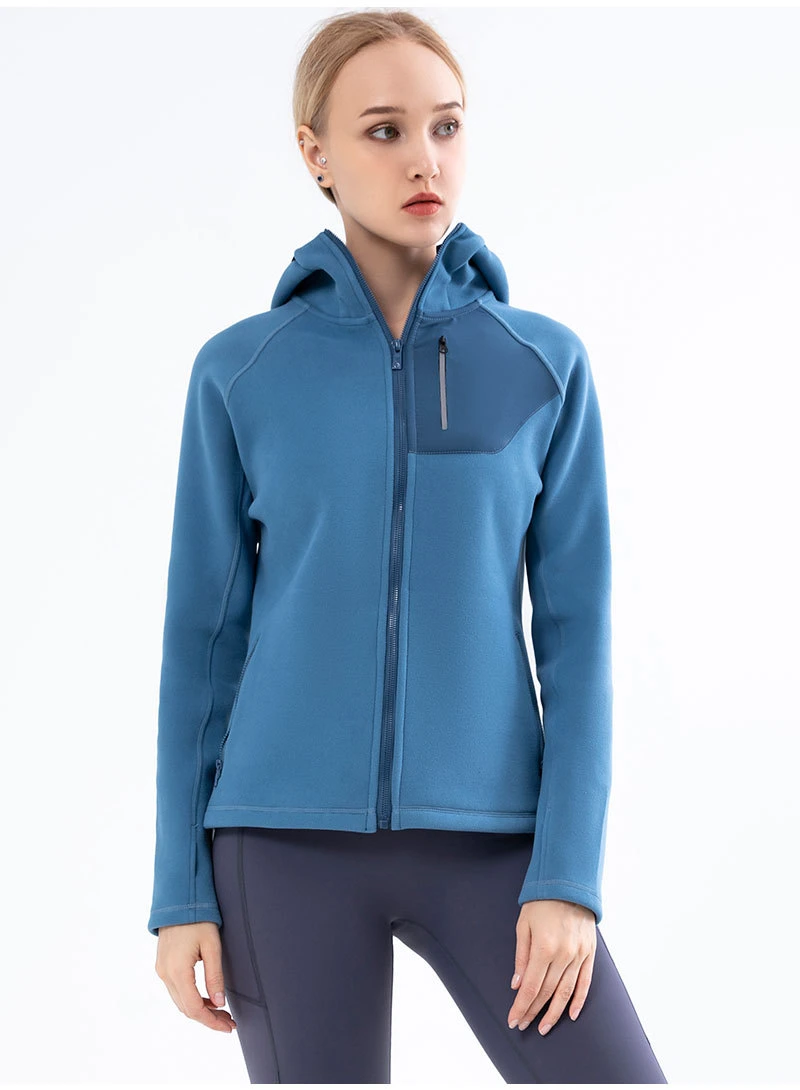 Women&prime;s Outdoor Jacket with Double Layer Composite Velvet for Warmth