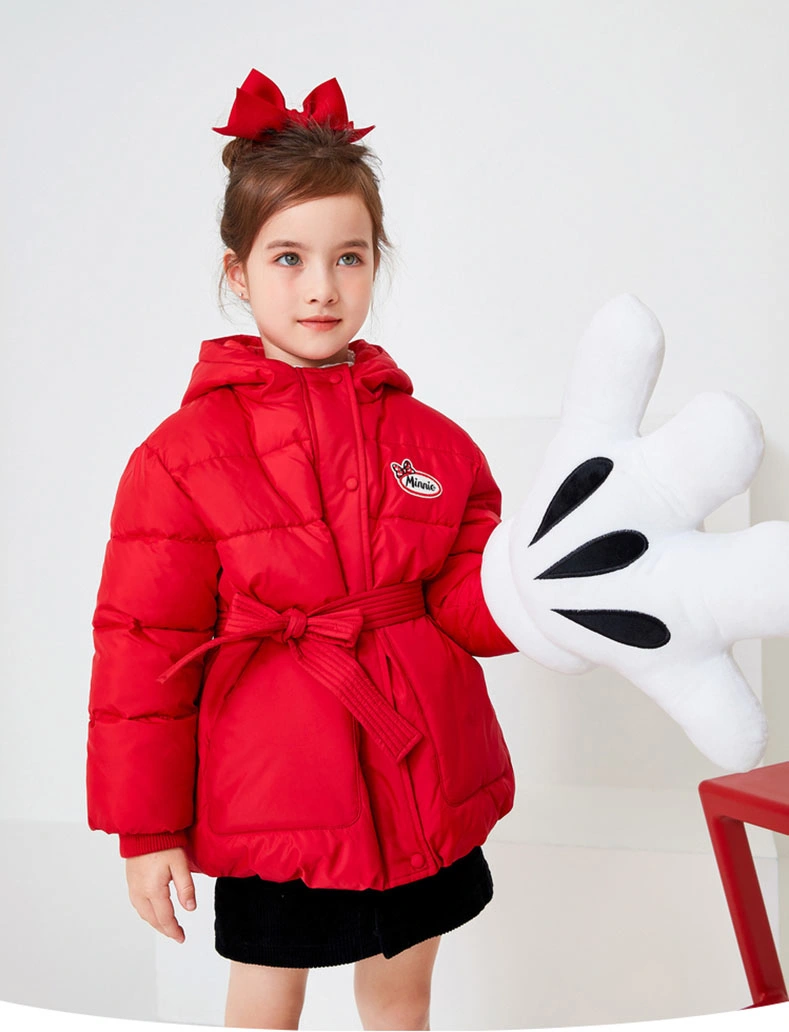 Girl /Children Hood Down Winter Long Casacas Jacket Kids Parka