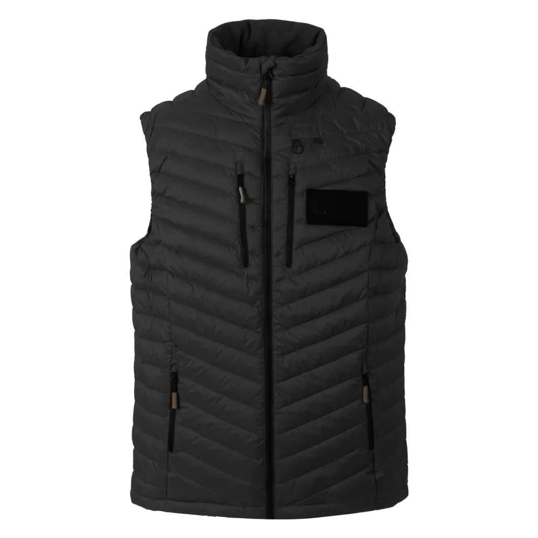 Custom Logo Soft 90% Duck Down Winter Sleeveless Jacket Men Puffer Vest