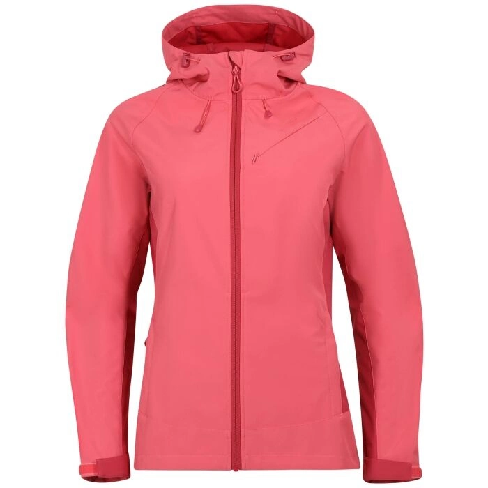 Ladies Softshell Long Coat with Reinforced Seams and High Collar