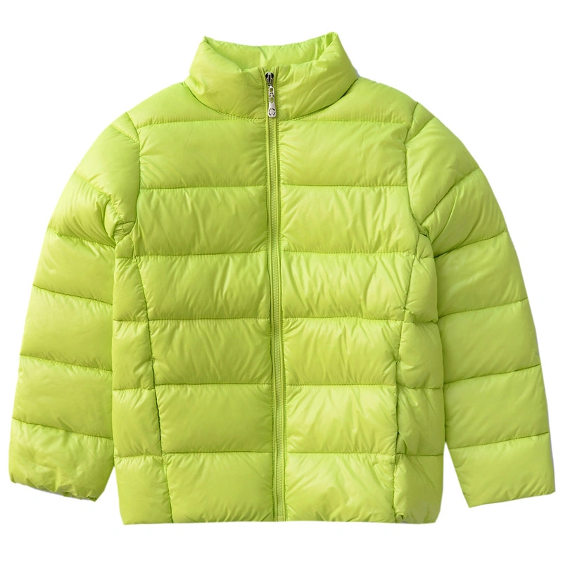 Children&prime;s Autumn and Winter Down Jackets Solid Color Lightweight Warm Down Jacket