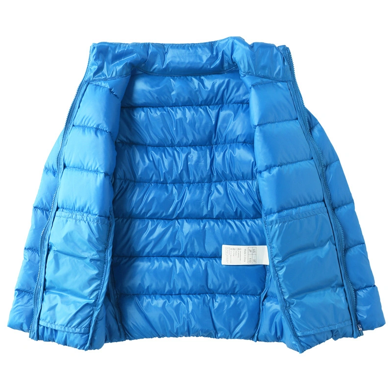 Children&prime;s Autumn and Winter Down Jackets Solid Color Lightweight Warm Down Jacket