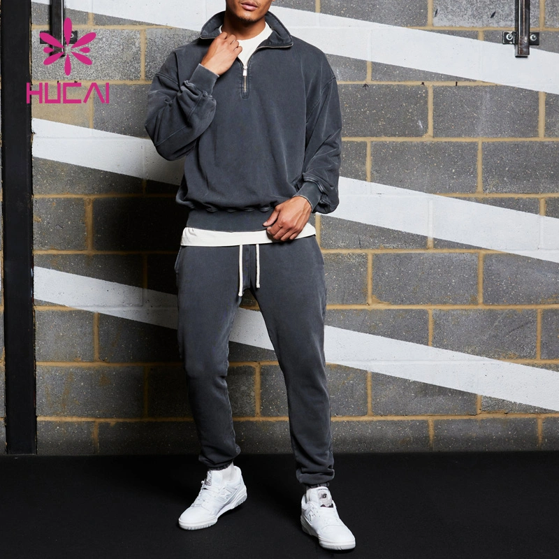 OEM Private Brand Gym Apparel Fashionable Breathable Fitness Clothing Running Custom Washed High Quality Sports Mens Workout Hoodies