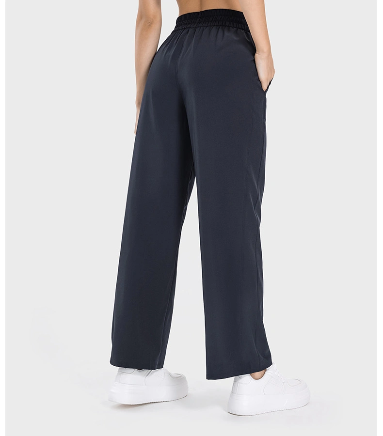 Women Pocket Pants High-Waist Hip Lift Casual Sports Pants