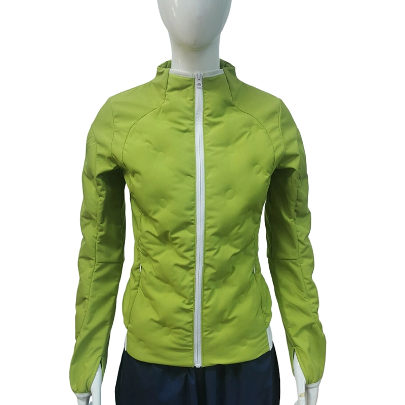 Women&prime;s Casual Puffer Heated Ultrasonic Tunnel Jacket