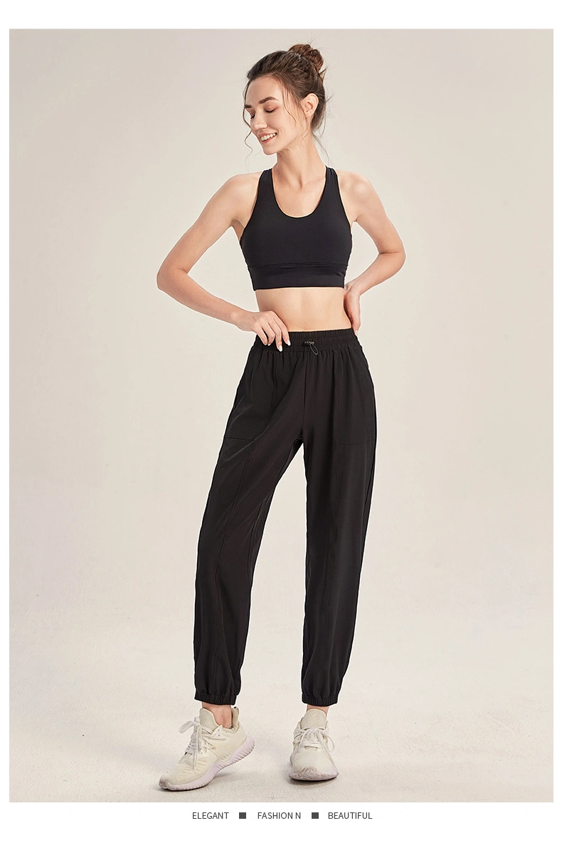 Women&prime;s Lightweight High Waist Athletic Pants Drawstring Soft Travel Tapered Joggers with Elastic Waist Active Wear Sports Pants