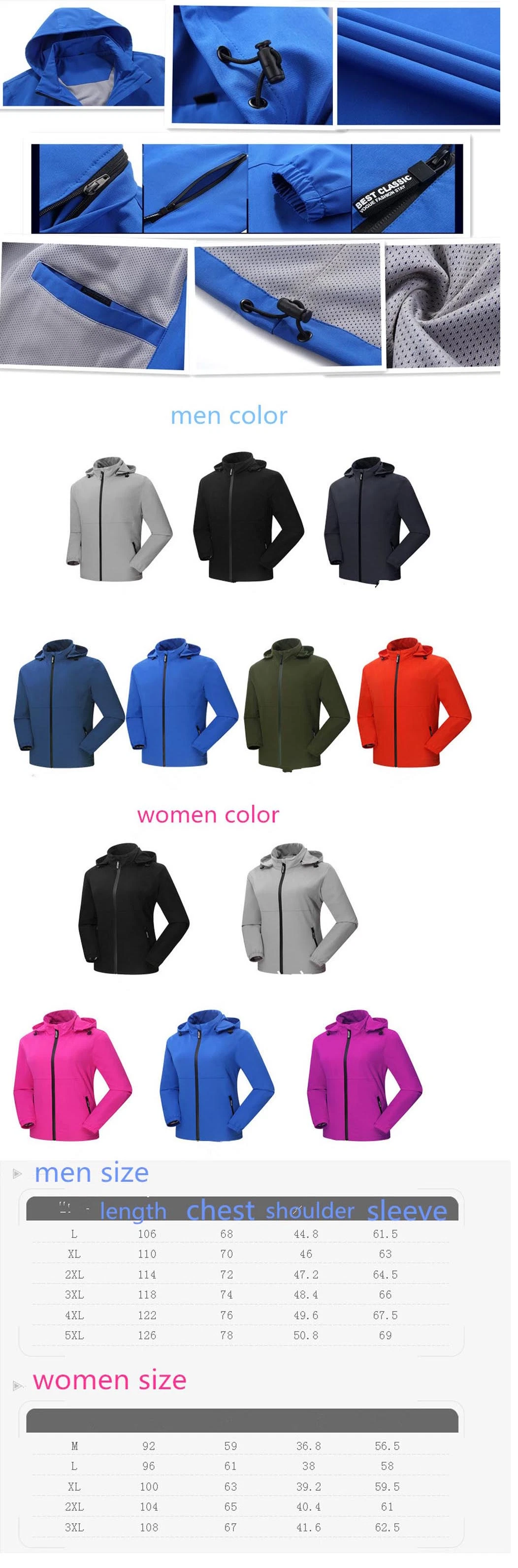 Quick Dry Waterproof Polyester Men Windbreaker Jacket Wholesale Cheap Women Wind Breaker Jacket, Unisex Custom Windbreaker Jacket