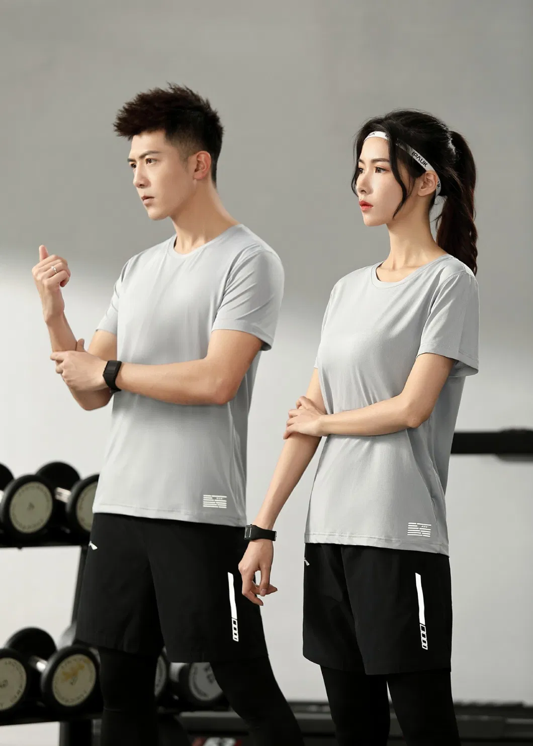 Men&prime;s Running Shirt Designer Men Women Gym Wear T-Shirt Quick-Drying Running Slim T-Shirt