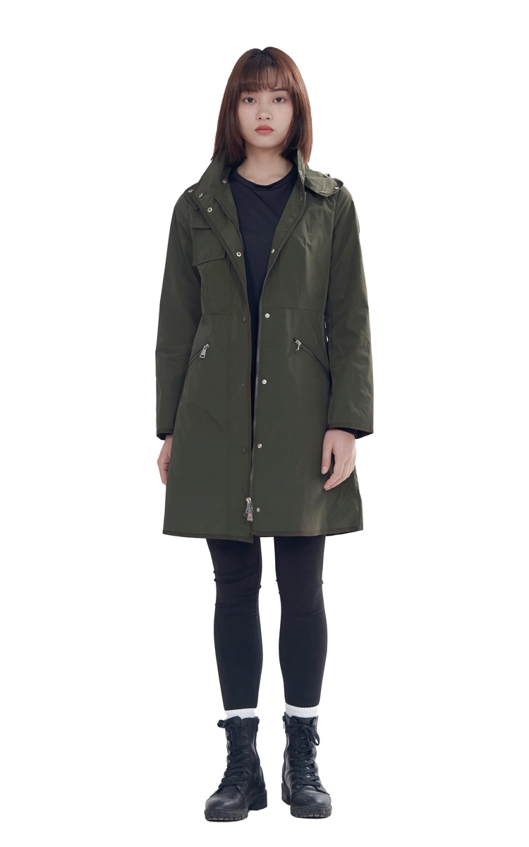 Spring and Autumn Women&prime;s Coat Long Windbreaker Coat