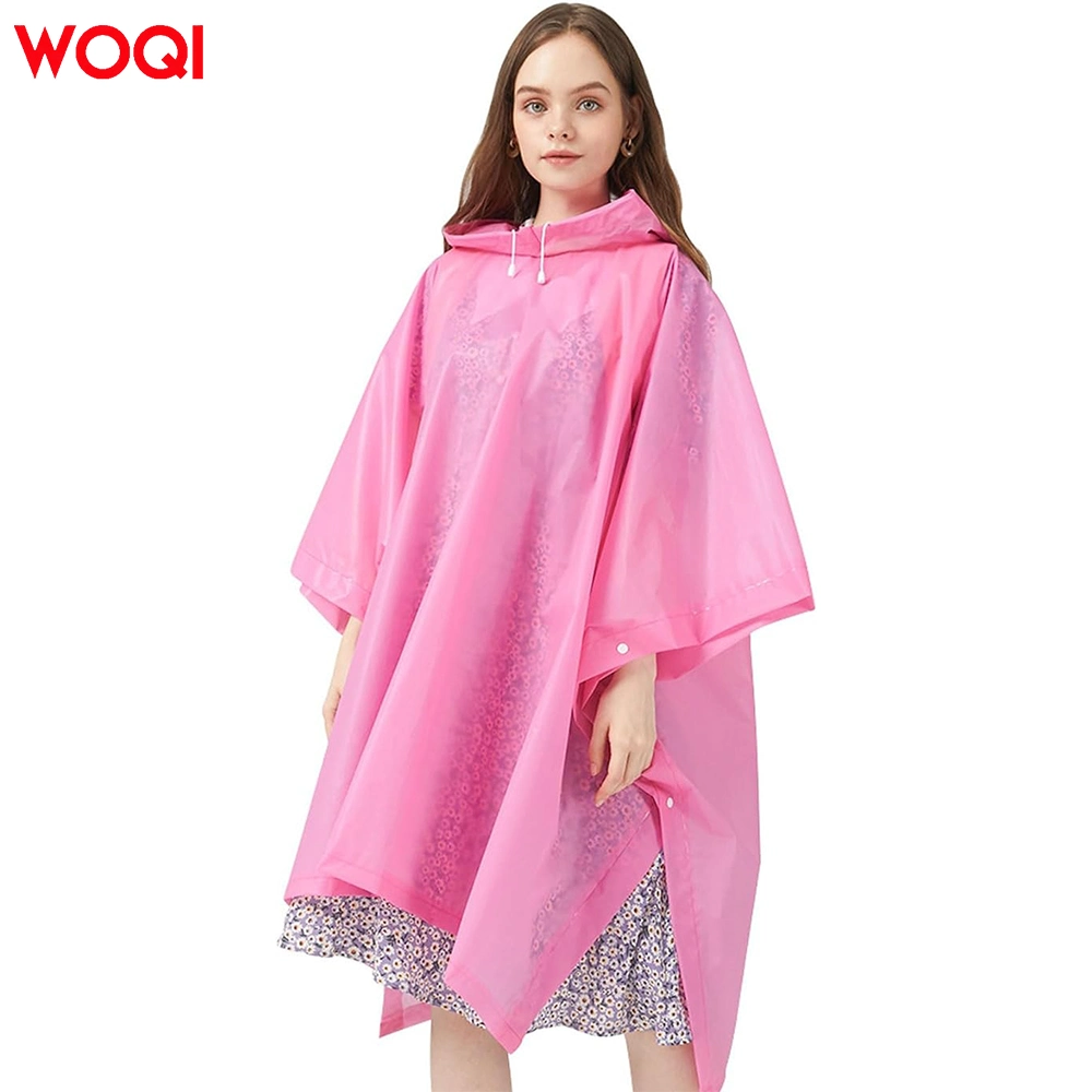 Raincoats Flower Style Outwear for Women Disposable for Adults with Pockets Portable Poncho Portable Fishing Clothing Colorful