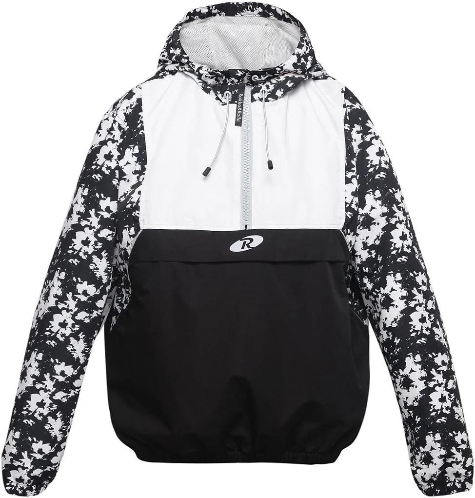 Women&prime;s Hooded Pullover Windbreaker Lightweight Rain Jacket