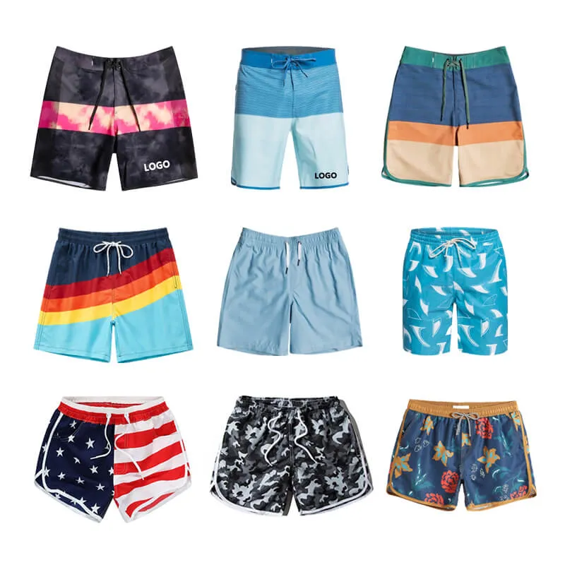 Custom Design 4 Way Stretch Fabric Boardshorts Wholesale Mens Surf Board Shorts Men&prime; S Quick Dry Swim Trunks Beach Short