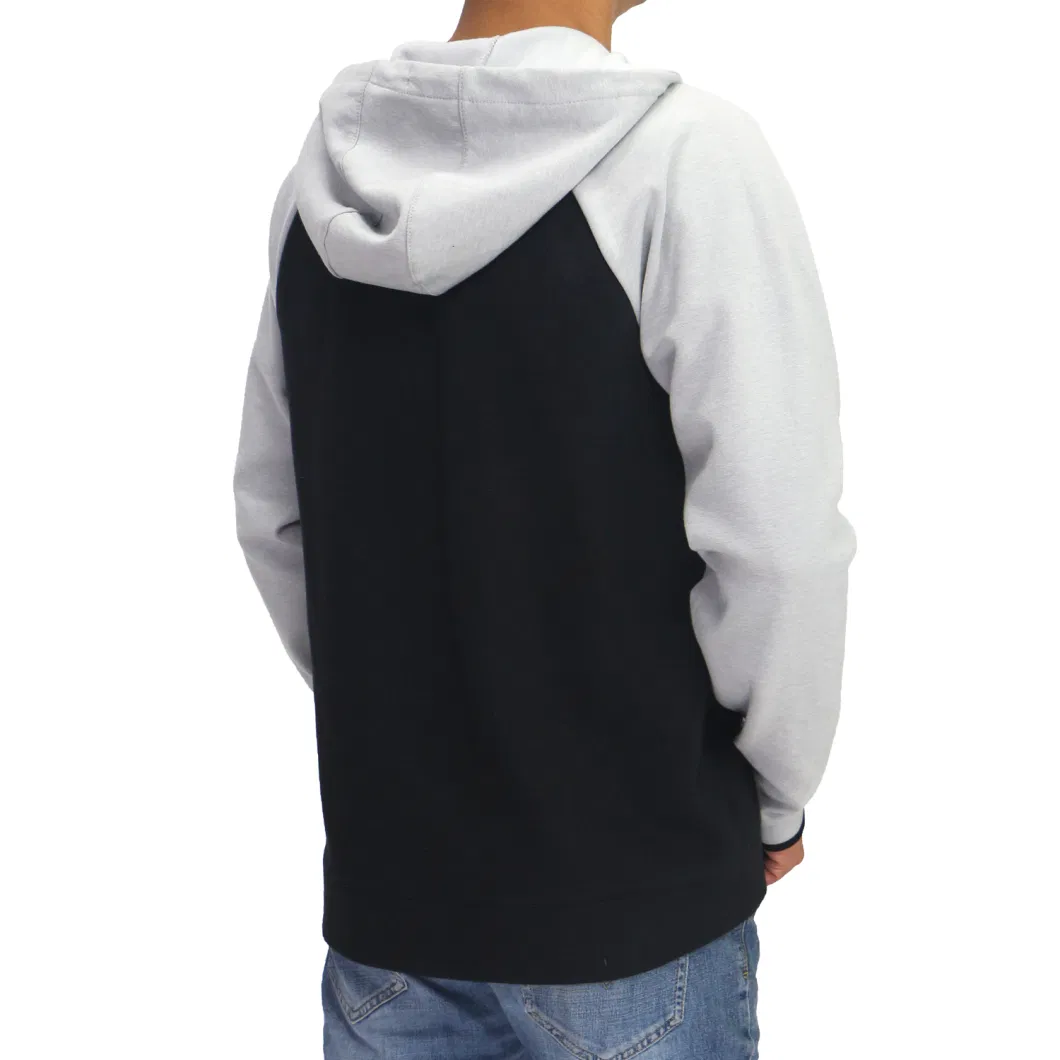 Mens Knitted Sportswear Men Jogging Hoodie Half Zip Pullover