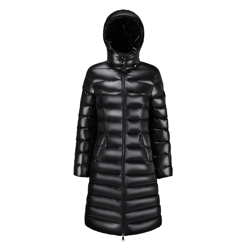 2022 Hot Sale Women&prime; S Winter Down Jacket Classic Black Long