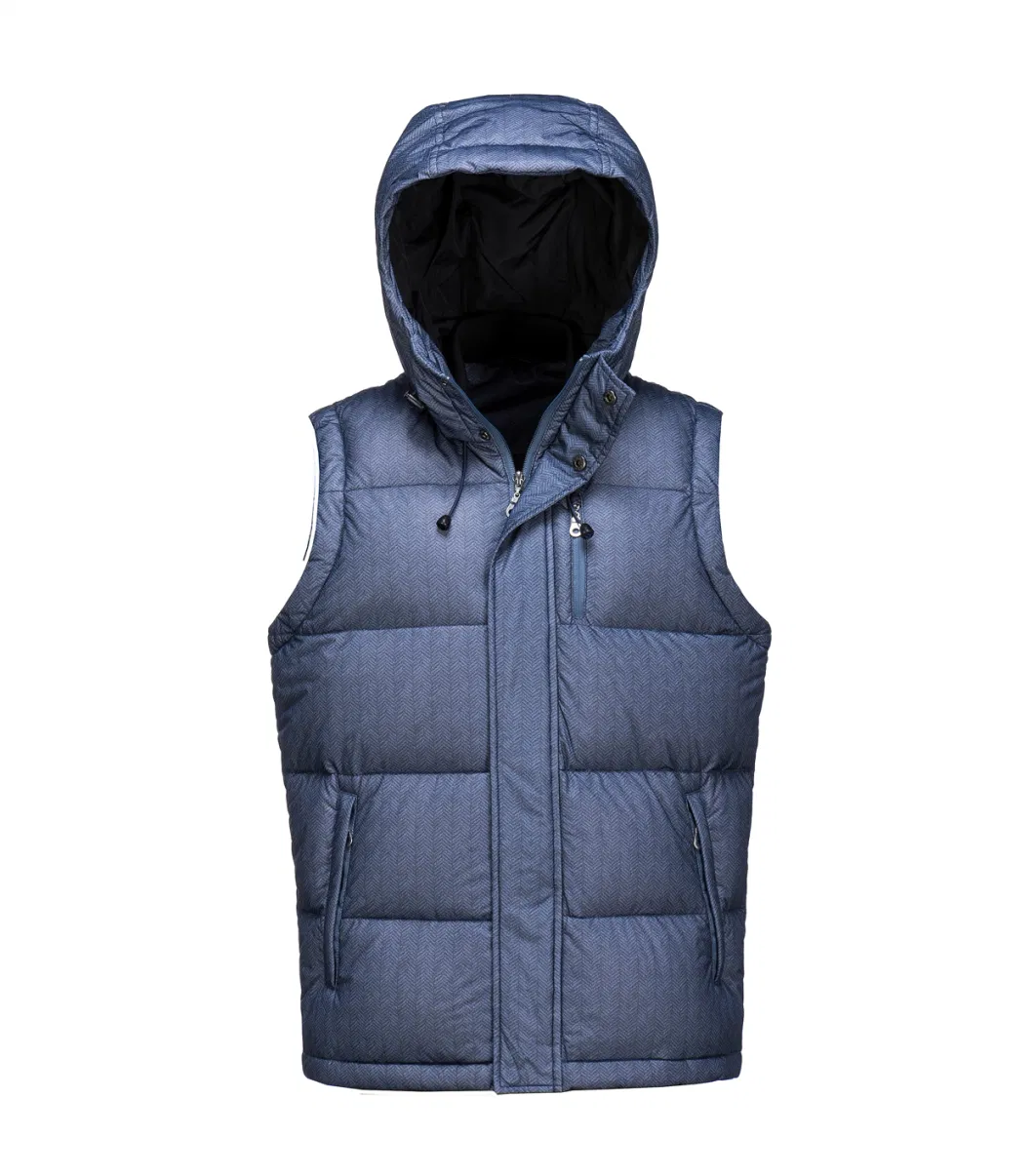 Heated Vest Man Sleeveless Outdoor Down Jacket OEM Man Vest