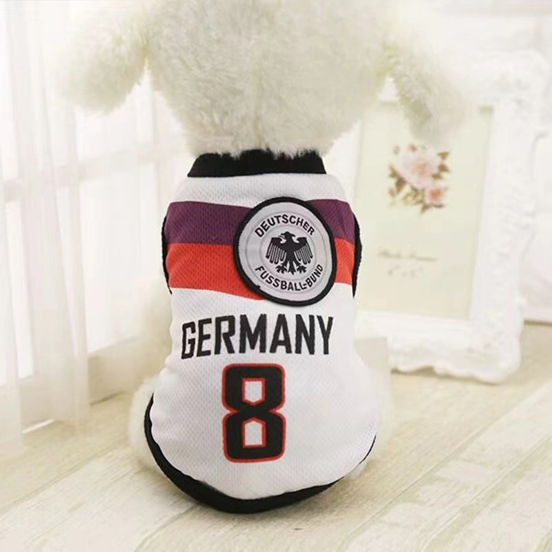 Customized Football Basketball Pet Apparel Vest Dog Jerseys Soccer Team Pet Dog Jersey T-Shirt