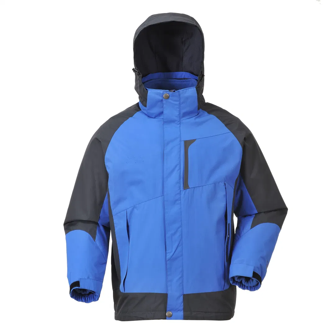 Winter Insulated Cold Warm 100% Polyester /Nylon/Cotton Wadded Down Puffer Paddedthermal Parka Workwear Outdoor Outer Sports 3 in 1 Ski Wear Jacket