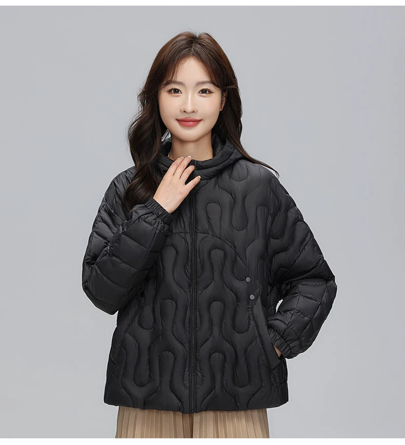 Hot Sale Lightweight Down Jacket Winter with Hood for Women