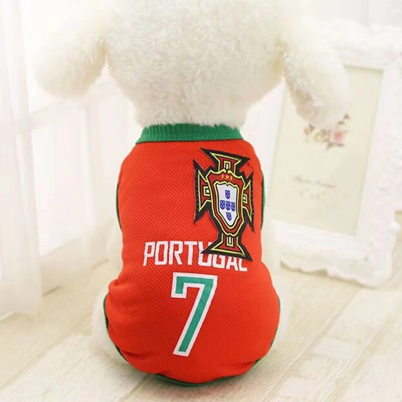 Customized Football Basketball Pet Apparel Vest Dog Jerseys Soccer Team Pet Dog Jersey T-Shirt