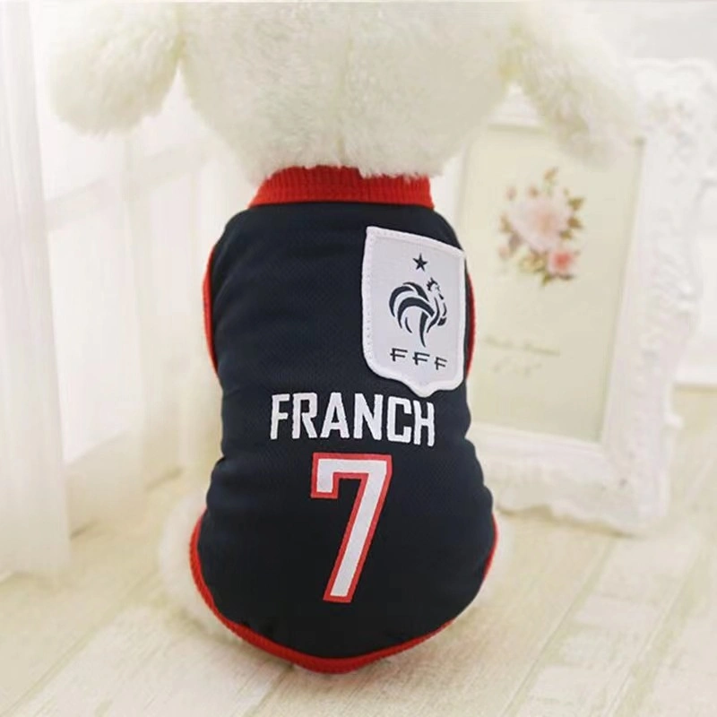 Customized Football Basketball Pet Apparel Vest Dog Jerseys Soccer Team Pet Dog Jersey T-Shirt