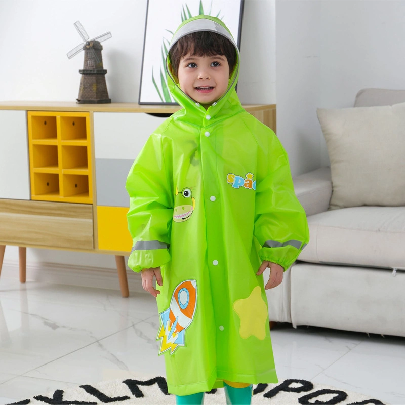 New Children Raincoat Kids Boys Girls Waterproof Jumpsuit Hooded Cartoon Baby Rainwear