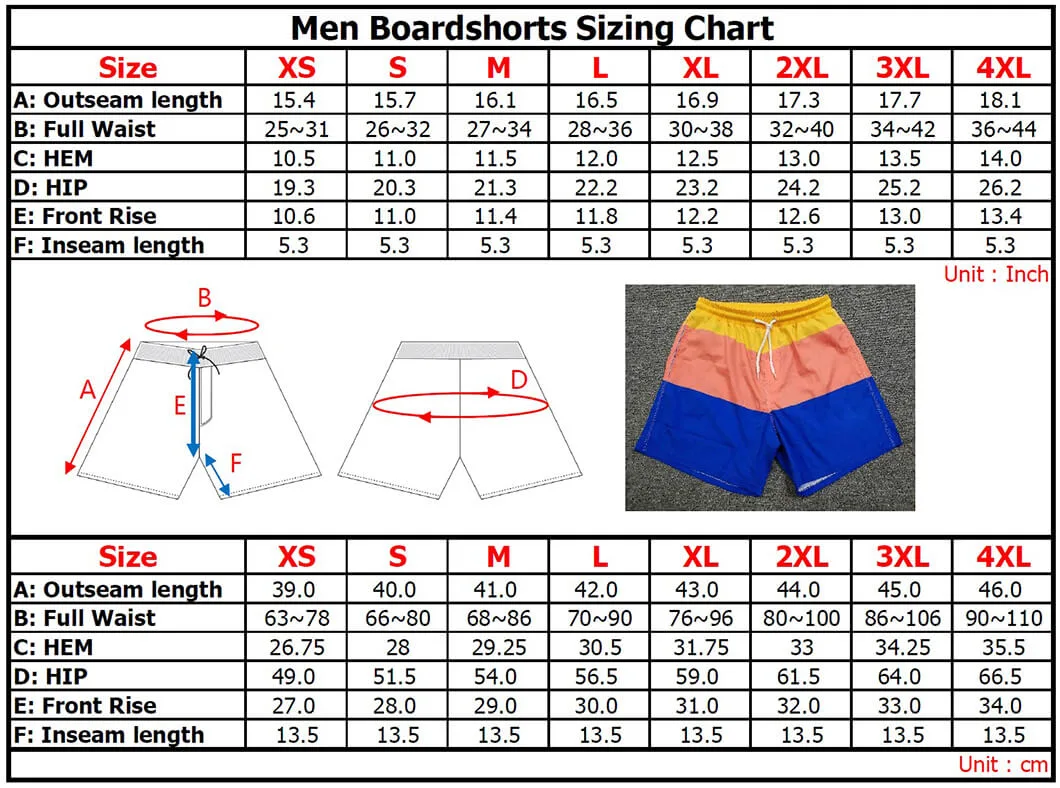 Custom Design 4 Way Stretch Fabric Boardshorts Wholesale Mens Surf Board Shorts Men&prime; S Quick Dry Swim Trunks Beach Short