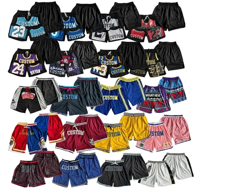 Custom New Logo Shorts Breathable Mesh Shorts Custom Basketball Beach Active Board Short for Men