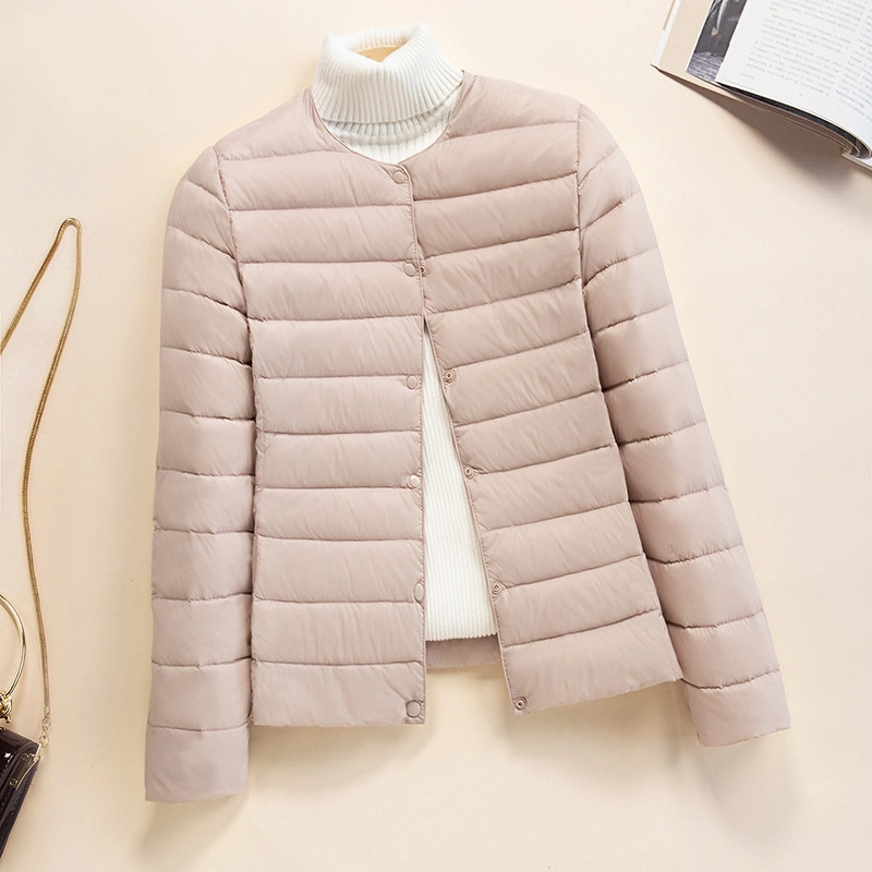 Mu Good Quality Round Neck Warm Down Jacket Multicoloured Cotton Jacket Fashion Down Jacket Duck Down Down Jacket