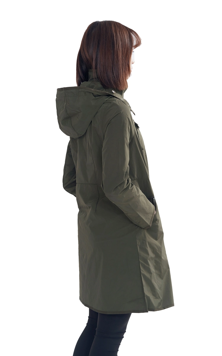 Spring and Autumn Women&prime;s Coat Long Windbreaker Coat