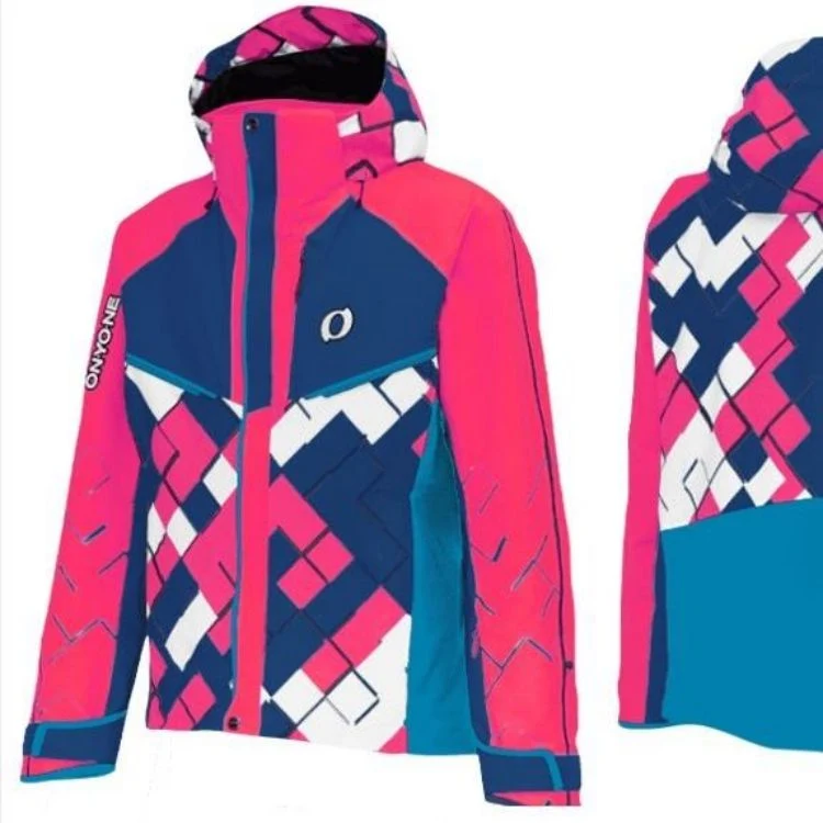 Men Women Winter Jackets Custom Logo Printing Waterproof Windstopper Skiing Insulated with Recco