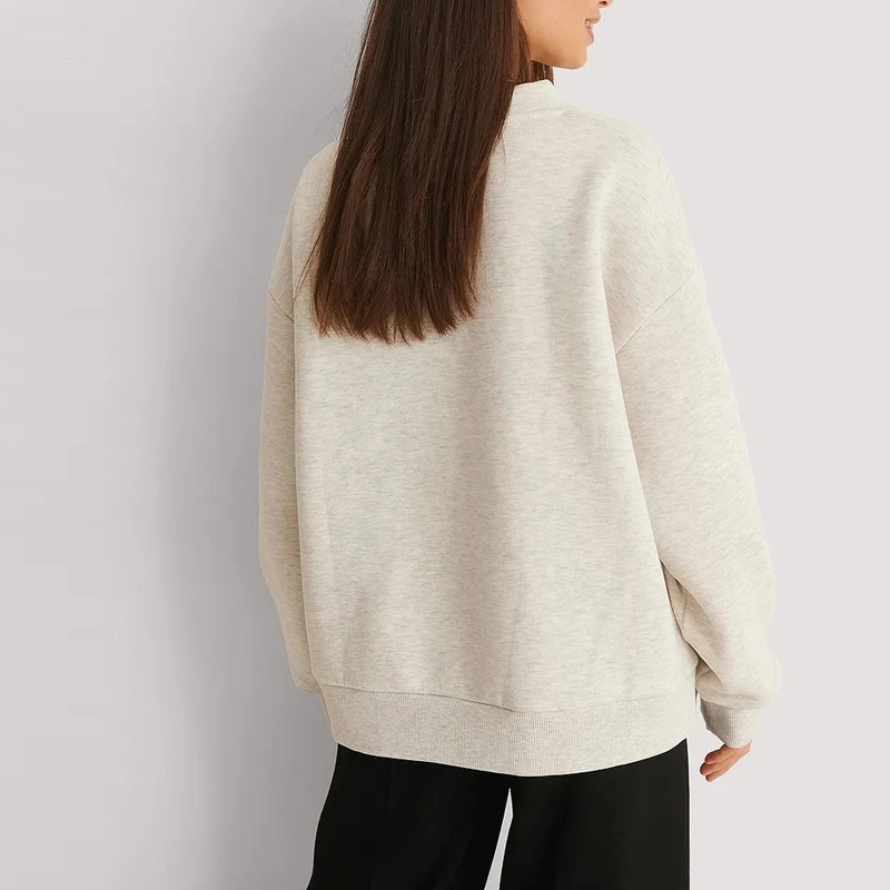 Winter Cotton Polyester Fleece Sweatshirts Pullovers for Women