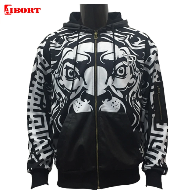 Aibort Custom Sublimation Hip Hop Streetwear Pullover Hoodie Fashion Sweatshirt