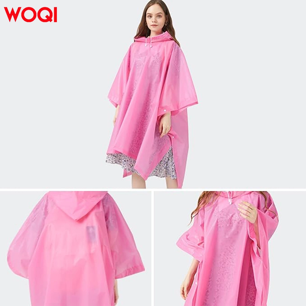 Raincoats Flower Style Outwear for Women Disposable for Adults with Pockets Portable Poncho Portable Fishing Clothing Colorful