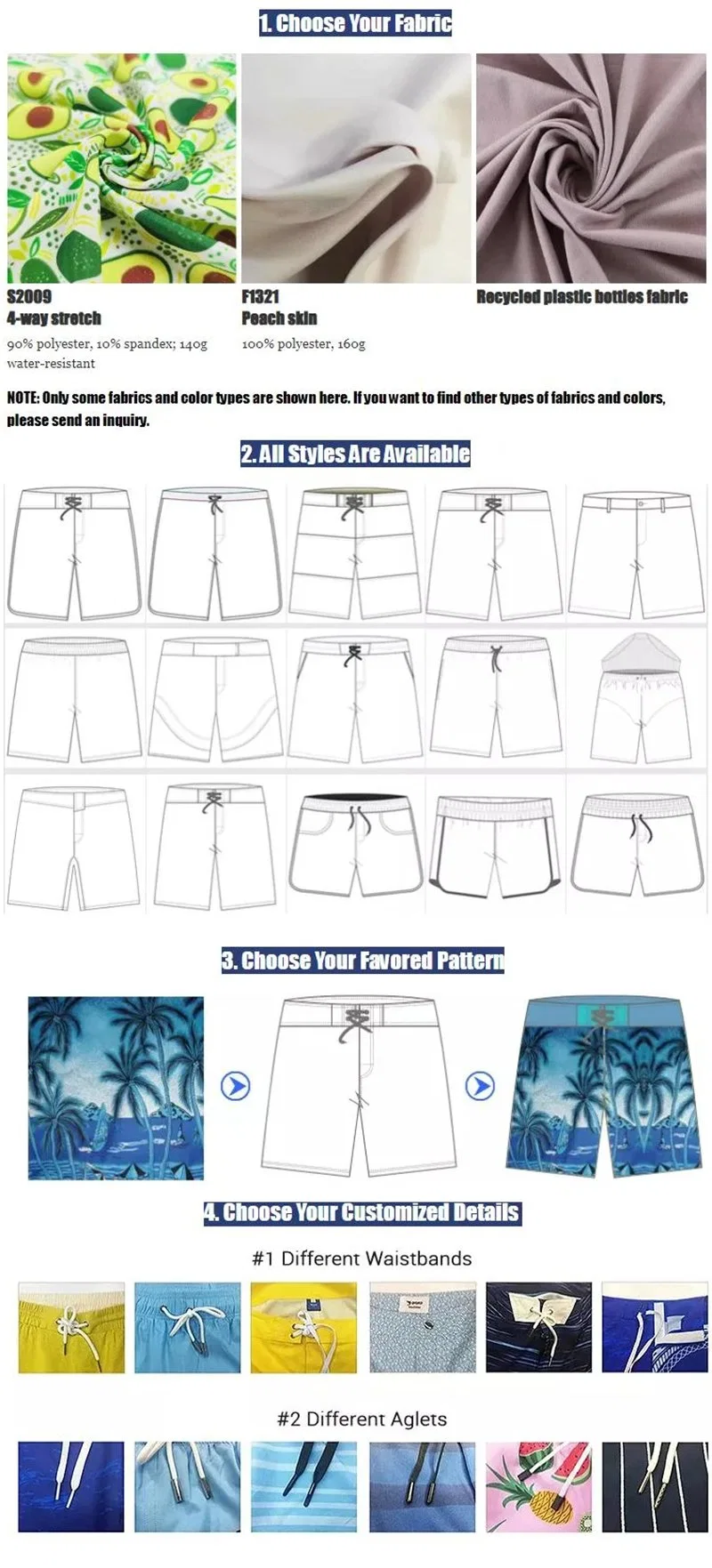 Wholesale Swimming Sportswear Custom Sublimation Beach Short