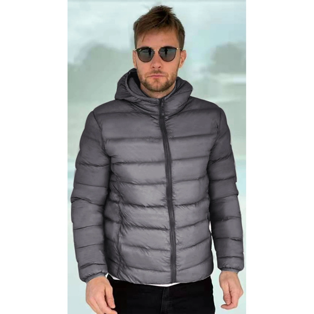 Wholesale Casual Winter Custom Waterproof Down Shiny Puffer Bomber Jacket Men Women