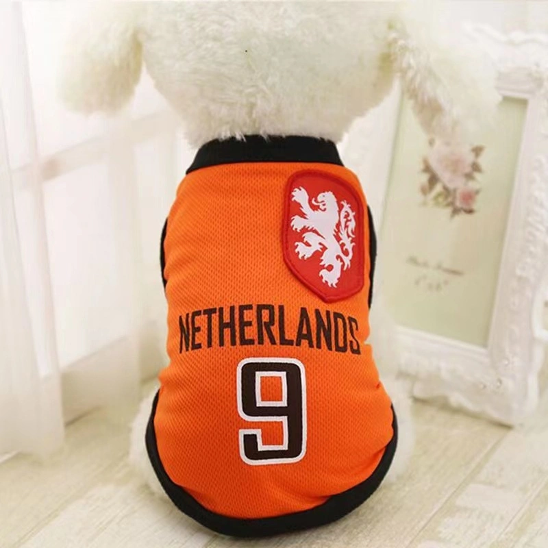 Customized Football Basketball Pet Apparel Vest Dog Jerseys Soccer Team Pet Dog Jersey T-Shirt