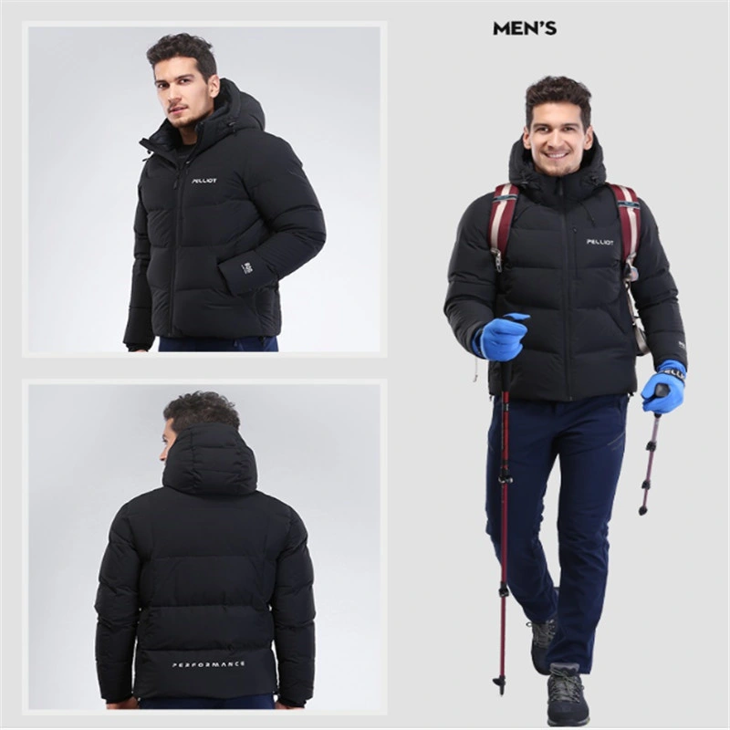 High Quality Men&prime;s Light Weight Down Jacket with Hood Windproof Ultralight Hooded Feather Winter Jacket Coat