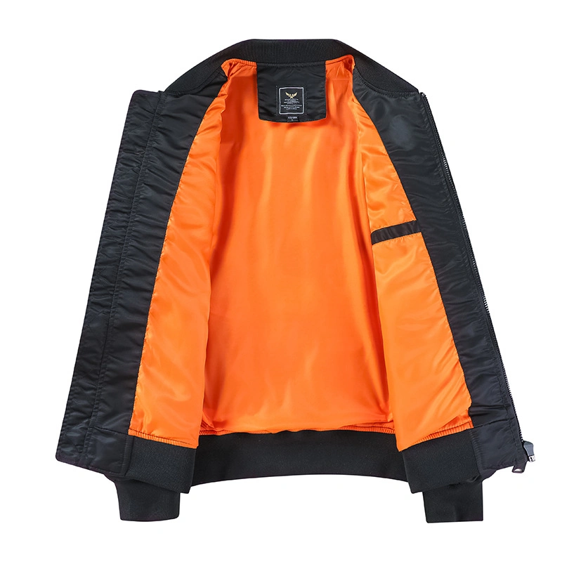 Custom Embroidery Logo Men&prime;s Windbreaker Outerwear Jackets Plus Size Badge Patch Winter Vintage Polyester Waterproof Oversized Bomber Jacket
