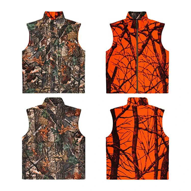 Camo and Orange Hunting Reversible Game Vest for Hunting