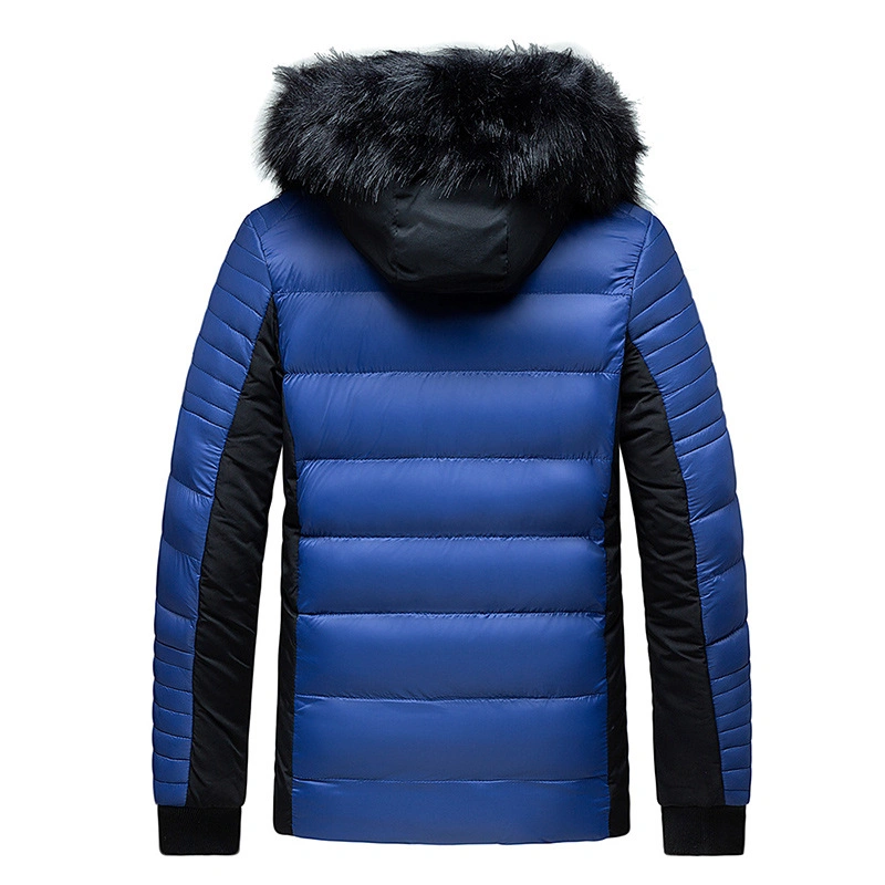 2021 New Style Winter Waterproof Coats Nylon Cotton-Padded Jackets for Men with Fur Hood