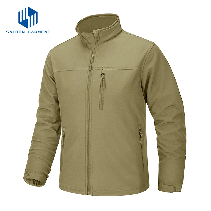 Men&prime;s Fashion Winter Sports Windbreaker Fleece Lined Tactical Softshell Jackets Coats