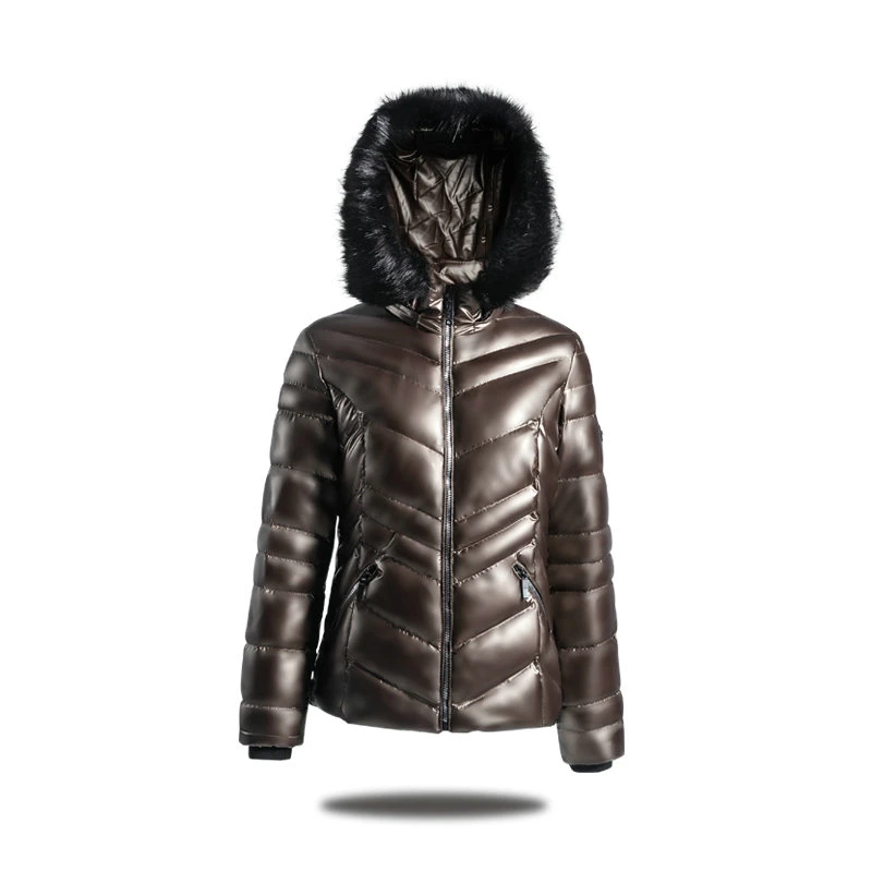 Custom Padding Puffer Jacket 90% Down Women Winter Jacket Fashion Lady Long Parka Coat