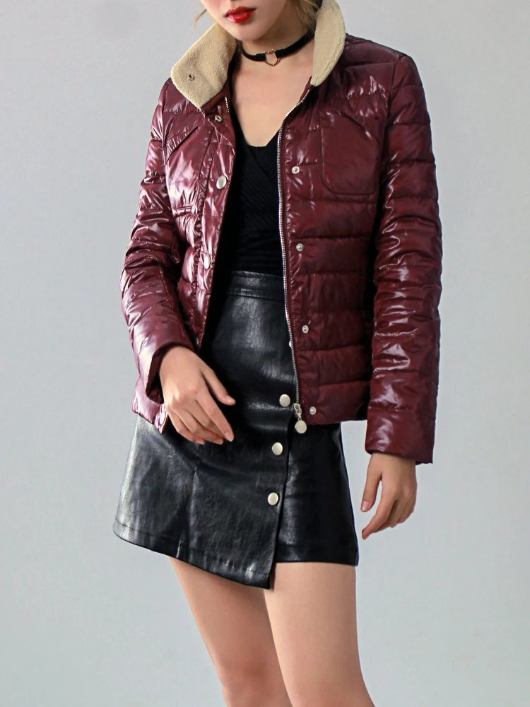 Black Goose Down Super-Light Co-Friendly Down Women Jacket Factory Welcome Customize Made in China