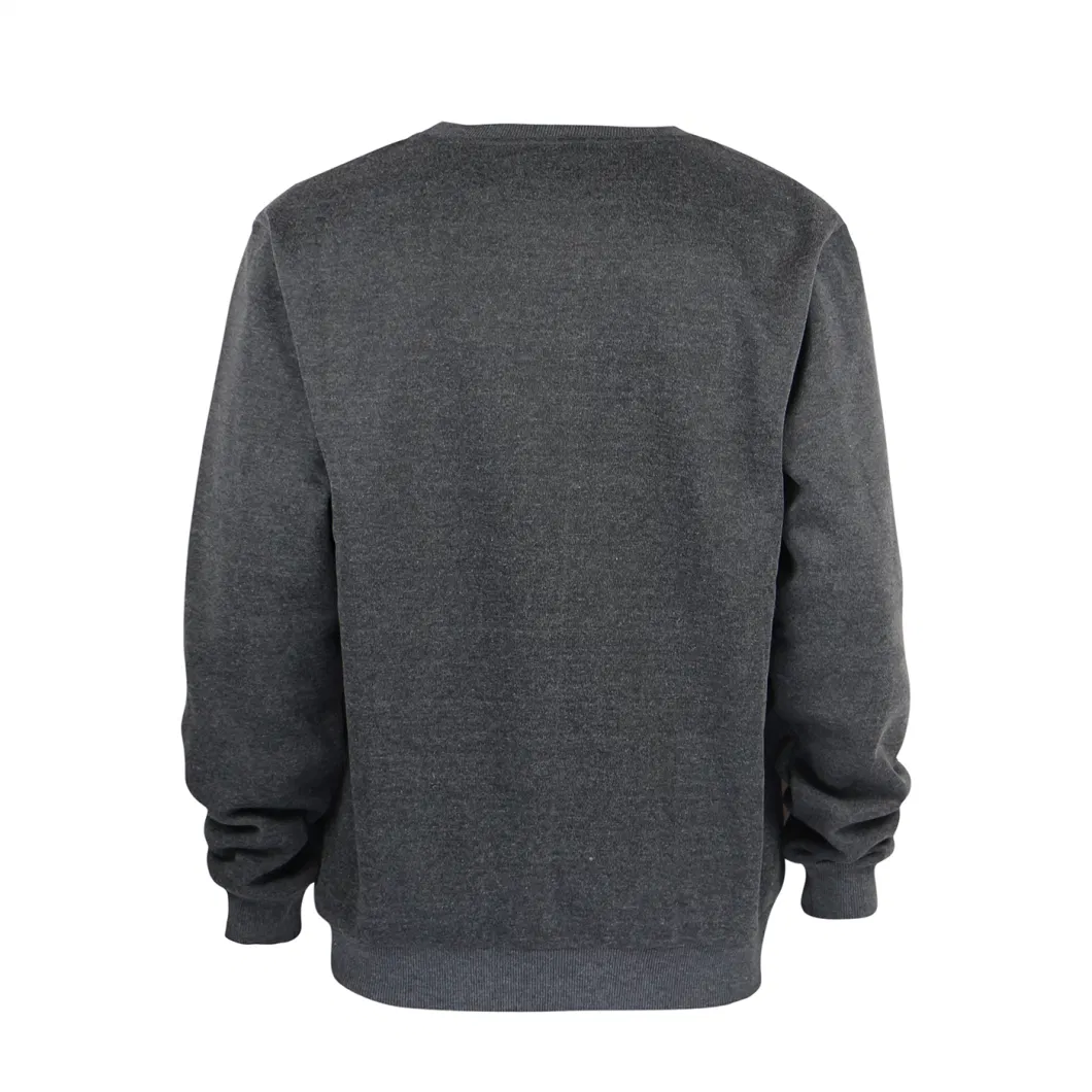 Dark Grey Color Mens Hoodie &amp; Sweatshirt Crew Neck Mens Pullover