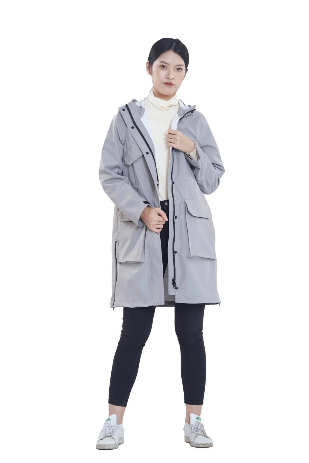 Waterproof Women Raincoat in Red