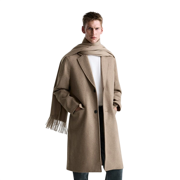 Custom Wool Overcoat Men Winter Long Men Cashmere Coat Outer Wear Coats Abaya of Men