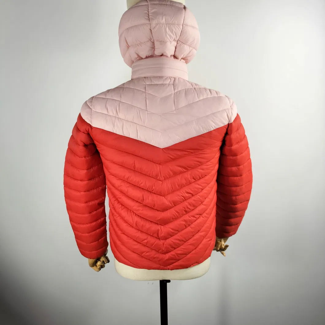 Womens Adult Winter Padded Fashion Fake Down Jacket